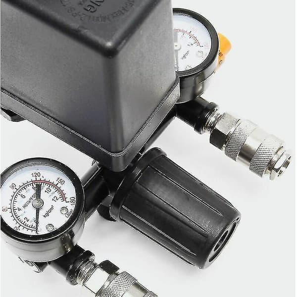 Trykkregulator med trykkbryter for kompressor Trykkbryter med 2 skjermer -gt