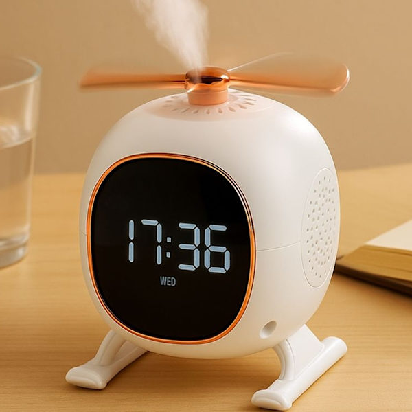 Bluetooth Speaker with Aromatherapy & LED Night Light – Alarm Clock