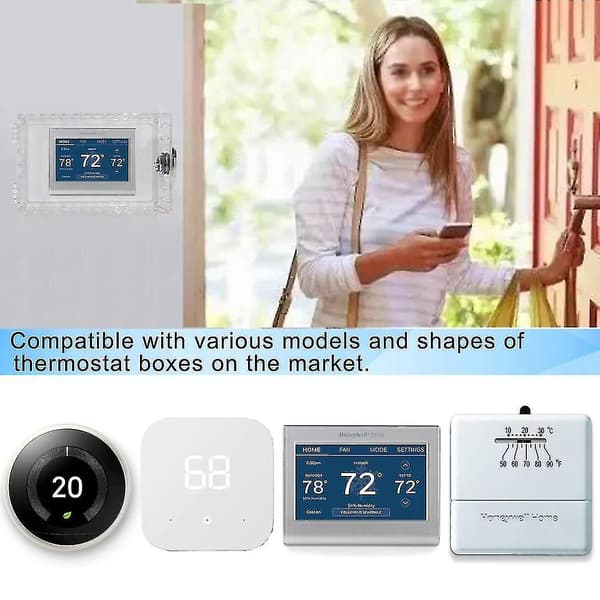 Passer til termostater Termostatlåseboks med nøgle Termostatbeskyttelse Termostatdæksel