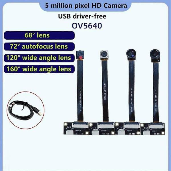 OV5640 5 Million Videokamera Modul Notebook USB Driver-Free Modul for DIY Elektronisk Komponent, 16