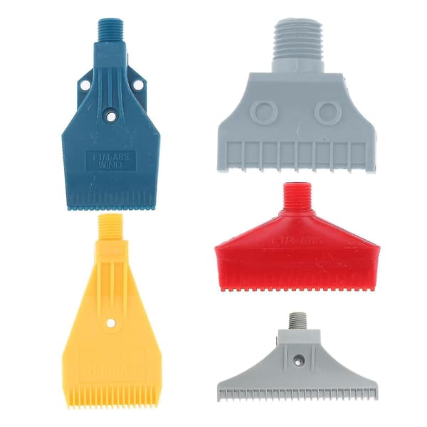 5x Abs Multi Blow Flat Fan Munstycke Luftblåsmunstycke Luft Vind 1/4'' Bspt Plast