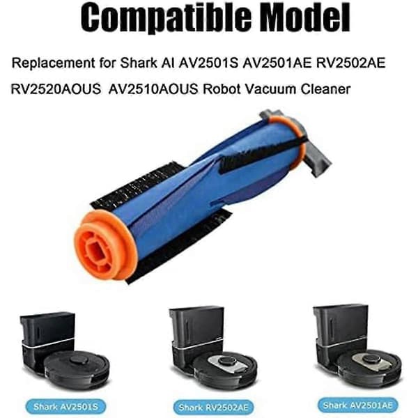2-pack Ersättningsdelar Borstrulle För Ai Av2501s Av2501ae Rv2502ae Rullborste Huvudborste Robot
