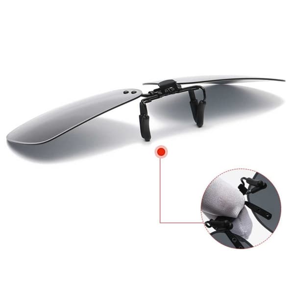 Store oppfellbare clip-on solbriller nattesyn