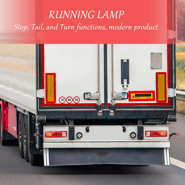 2 stk. Biltrailer 12V LED Trailerlys Baglygter Bilmarkør Baglygter Kørelys