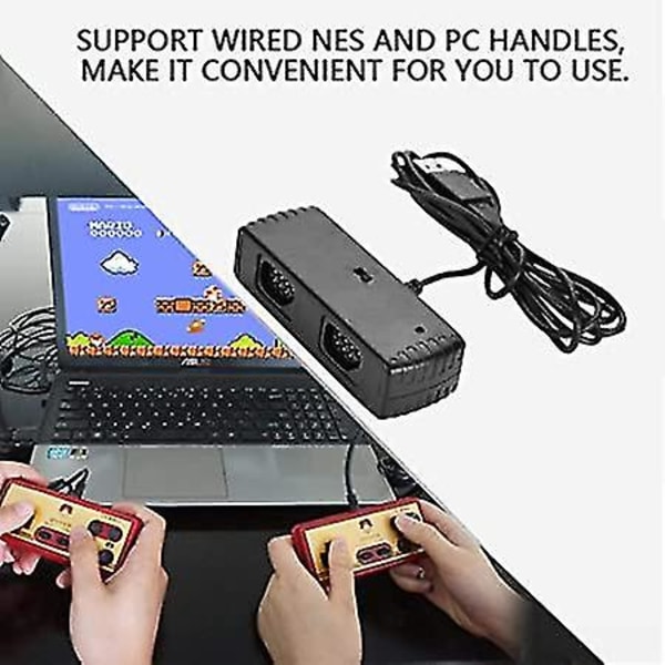 Port för NES-kontroller OTG USB-spelkontroll-adapterkonverter för Steam/Android/PC/Macintosh