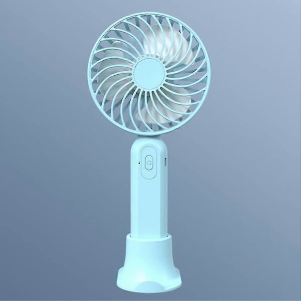 Mini USB Genopladelig Håndholdt Ventilator (Blå)