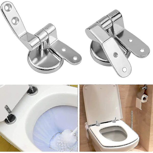 WC-istuimen saranoiden korvaavat kiinnitystarvikkeet, sinkkiseos, WC-istuimen sarana, puu-, hartsi- ja MDF-istuimille, C