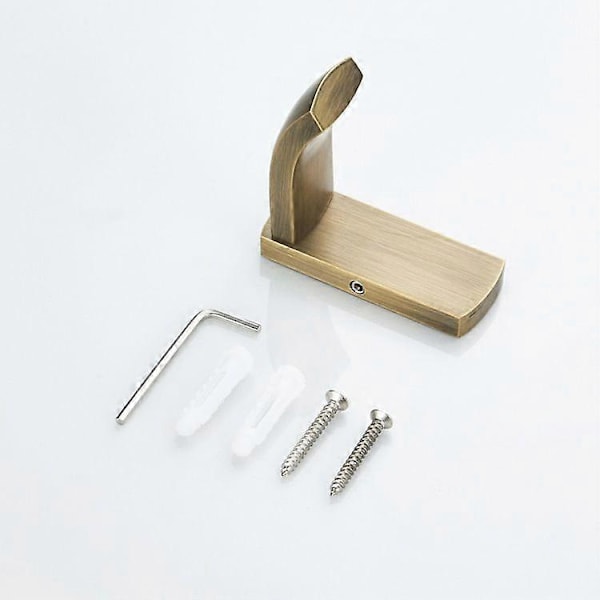 Håndklædekrog til hjemmet, badekåbekroge, messing badeværelsesknager, multifunktionel vægmonteret krog, børstet bronze