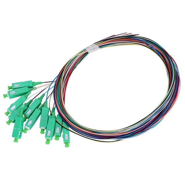 12-core SC Single Mode Fiber Pigtail Cable for Network Communication System