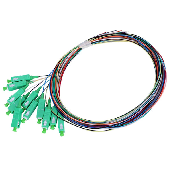 12-Core SC Single Mode Fiber Pigtail Cable for Network Communication Systems