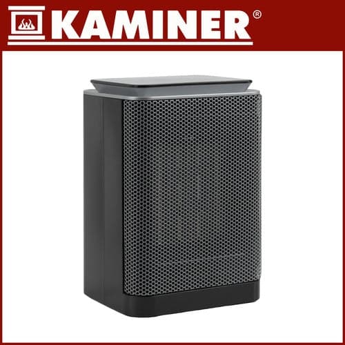 Keramisk elvarmer 1500W med LED-display, timer, sort