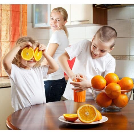 Bærbar sitruspresse for appelsiner, sitroner, grapefrukt