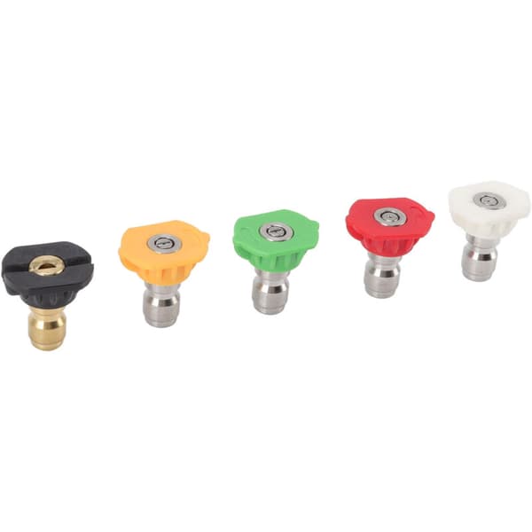 5-delars högtryckstvättmunstyckessats, stora solfjäderformade högtryckstvättmunstycken, spolstrålemunstyckessats 020 0.874mm/0.03in