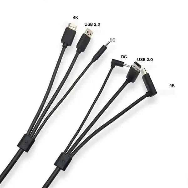 Erstatningskabel til 3-i-1 tilbehør - Kompatibelt 5M, USB, Power VR-spil