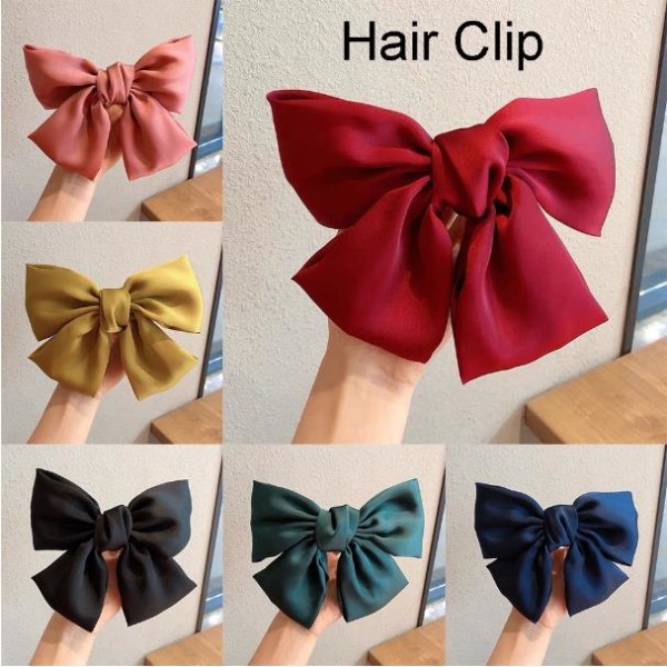 Bowknot Hair Clip Hair Band för flickor Sweet Hair Accessories Black Hair Clip