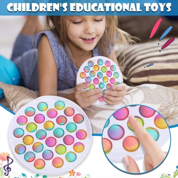 Fidget Toy Pop It Sensorisk leksak för vuxna barn Square