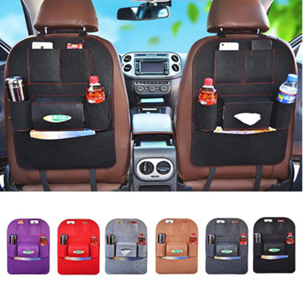 1 st Auto Car Back Seat Storage Pouch Cup Bottle Storage Bag Rose Red