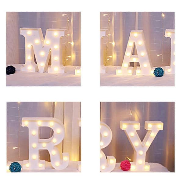 LED Bogstavlys Store Dekorative Havelamper til Udendørs Brug E