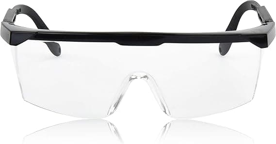 2-pack skyddsglasögon, klara linser, stänk-, vind-, damm- och UV-skydd