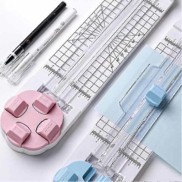 4-i-1 papirkutter for scrapbooking og gratulasjonskort Pink