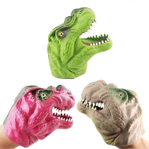 Dinosaurie Handdockor 2-pack