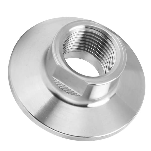 304 rustfrit stål HFS(R) 1,5 tommer til 1/2 tomme NPT hunadapter til Tri Clamp rørfitting