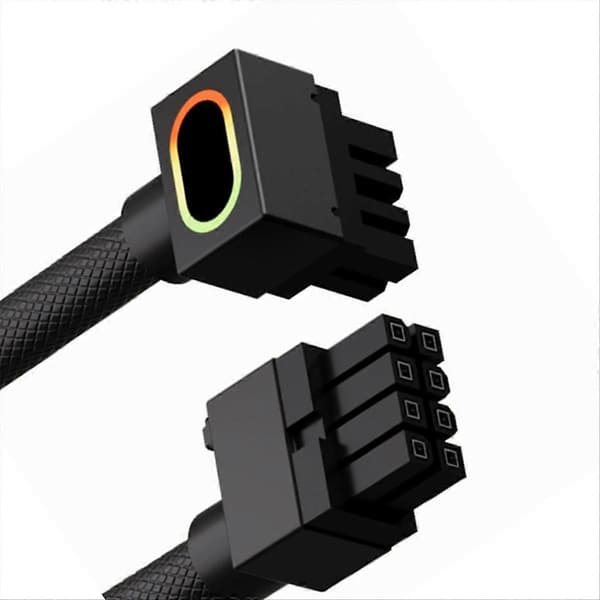 AIJS 8-pin CPU-forlengelseskabel med ARGB datastrømkabel