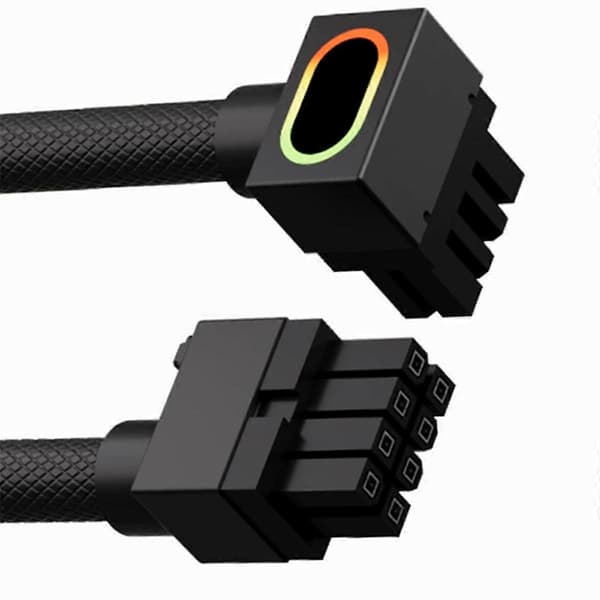 AIJS 8Pin CPU forlængerkabel med ARGB computerstrømkabel