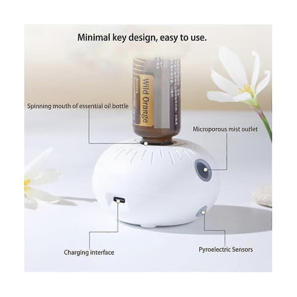 Mini doftspridare Aromaterapimaskin Automatisk Induktion Bärbar Söt för Diffuser USB