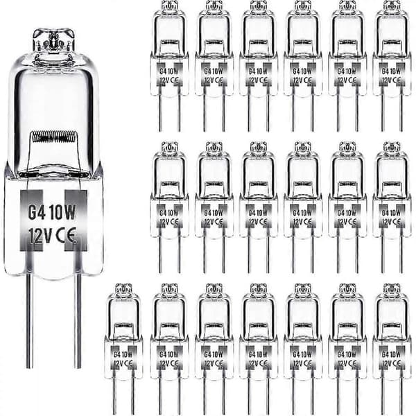 G4 halogenlampor 10W 12V - Varmvit - 10W