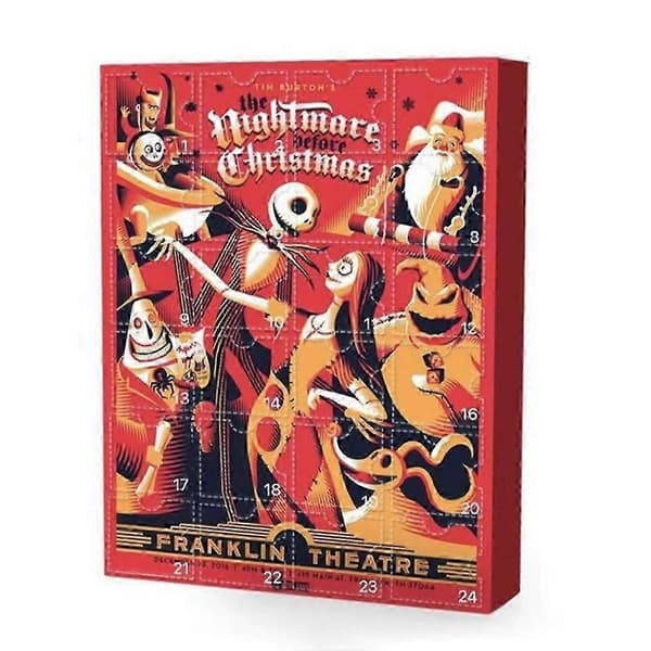 2025 Julkalender Överraskningslåda 24 st Julklapp Halloween Old E Model