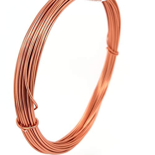 4,9 meter kobberfarget aluminiumstråd, 1,5 MM diameter