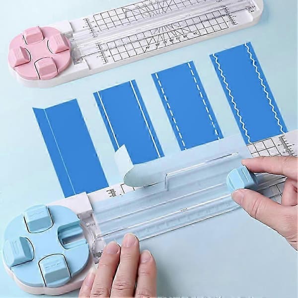 4-i-1 papirkutter for scrapbooking og gratulasjonskort Pink