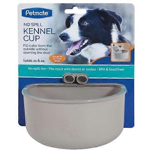 Petmate Spillfri Kennelkopp, Grå, 1 st/Stor