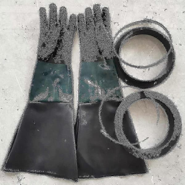 Blästringshandskar Blästerdelar 60cm Med O-ringar För Blästerskåp