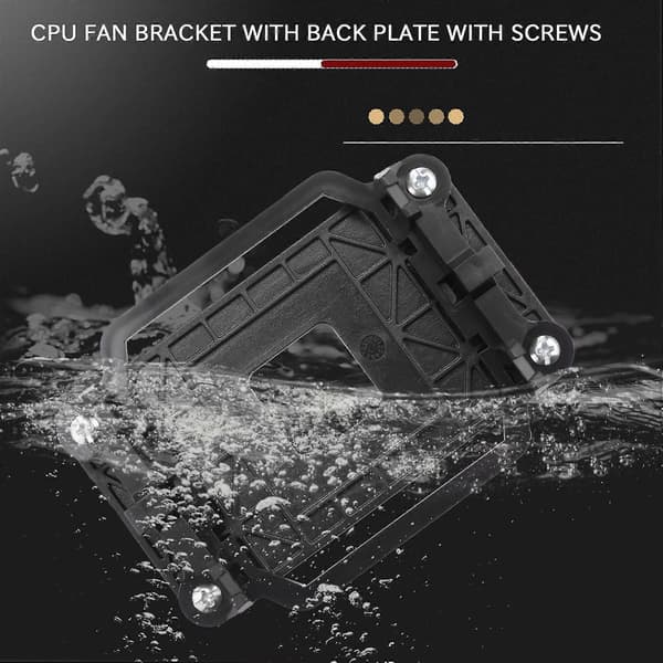 CPU-viftebase svart plast for AMD AM2 AM3-sokkel