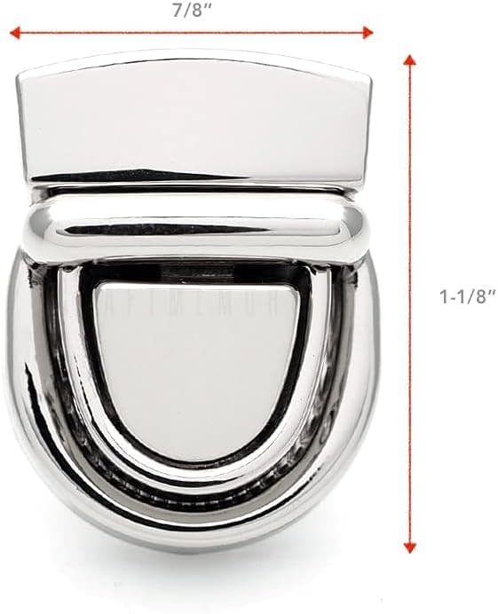 7/8\" Push Lock Premium Pungelås Hardware 2-pak (Guld) -A