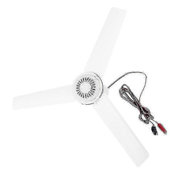 12V Lydløs Loftventilator 19.6in til Campingtelte