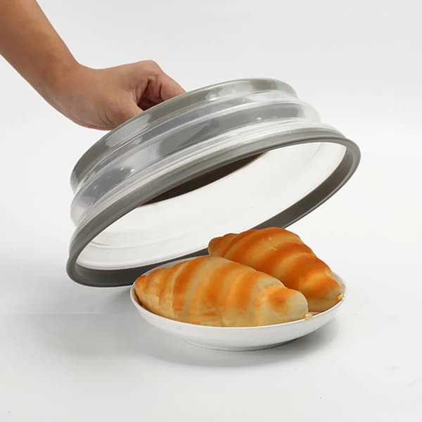 Ventilert, sammenleggbart mikrobølgelokk, sammenleggbart