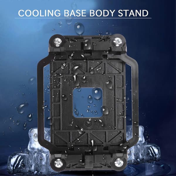 CPU-viftebase svart plast for AMD AM2 AM3-sokkel