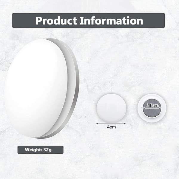10 st magnetiska gardinvikter, magnetiska duschdraperivikter, gummerade duschdraperifoder med vikter, kraftiga magnetiska gardinvikter White