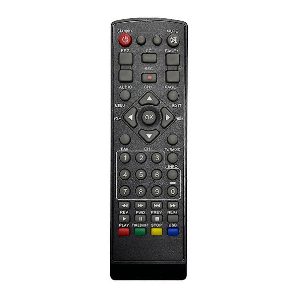 DVB-T2 Full HD Digital Terrestrisk TV-dekoder med 265/HEVC-dekodning EPG Set Top Box EU-stik