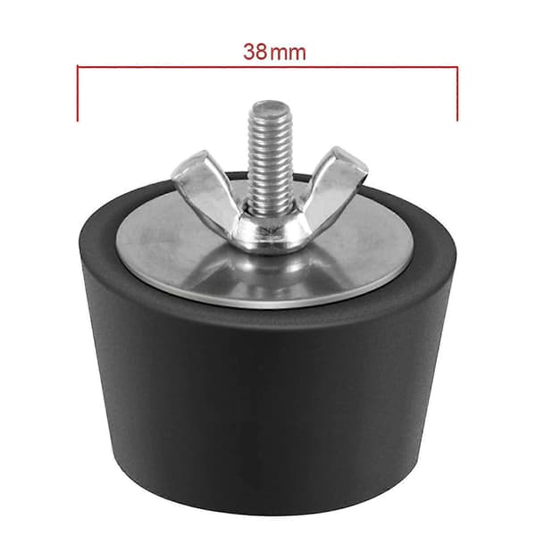 2 stk. swimmingpoolpropper diameter 32-38 mm gummivinterpropper med rustfri stålbolte