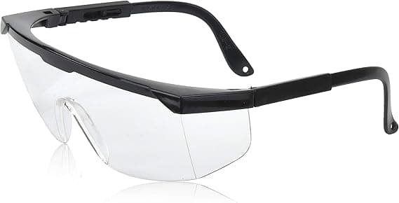 2-pack skyddsglasögon, klara linser, stänk-, vind-, damm- och UV-skydd