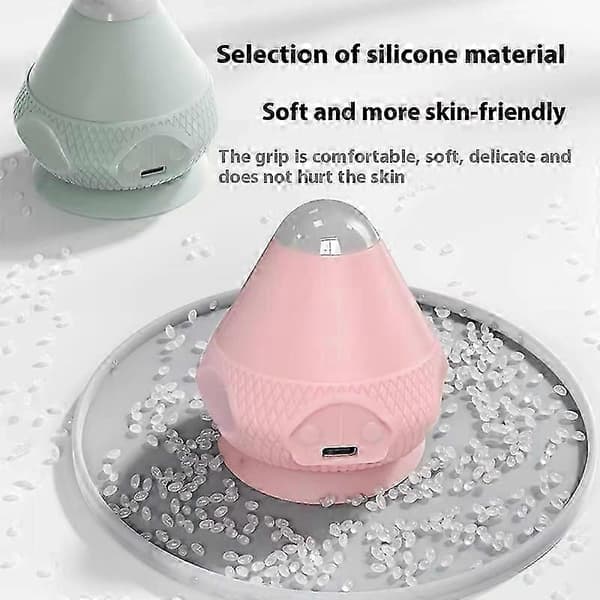 Massagebold med varme, vibrations triggerpunktbold silikone selvmassager Light Green