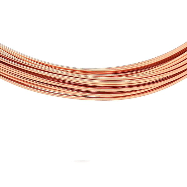 4,9 meter kobberfarget aluminiumstråd, 1,5 MM diameter
