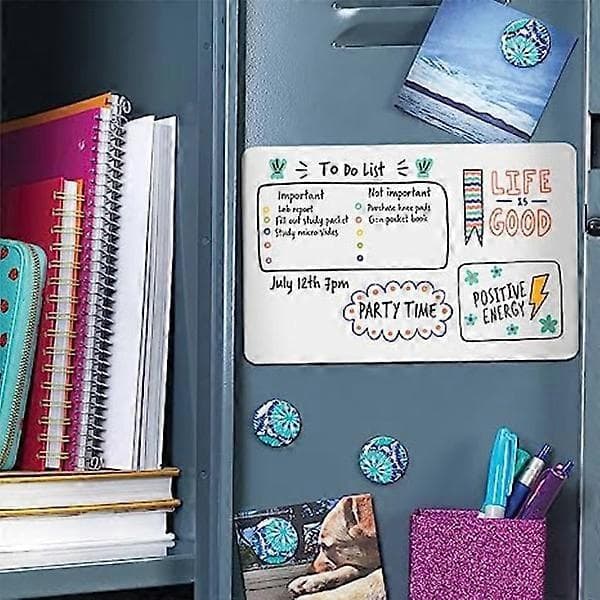 Magnetisk whiteboard för kylskåp Vit A3 Vit A3