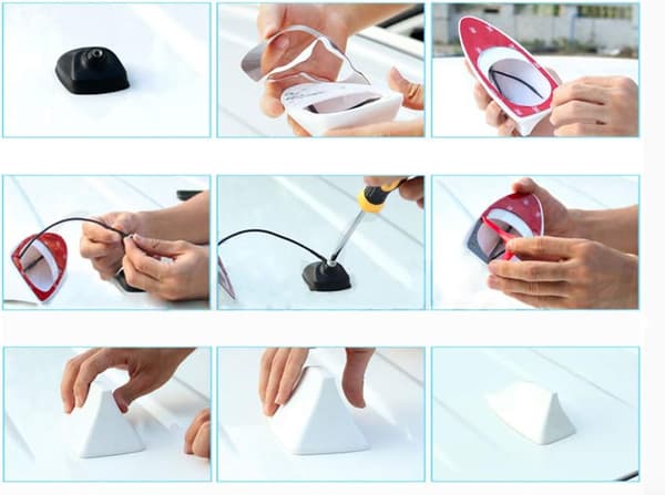 Universal Takmontert Funksjonell Antenne Hai Fin