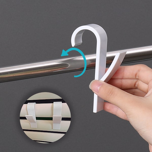 Set med 8 badkrokar, handduksstänger, handduksstänger, radiator krokar, plast, uppvärmda handduksstänger, flexibla handduksstänger, fo P