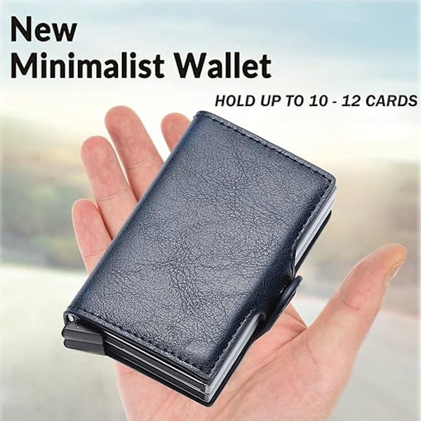Dobbeltlags Kort Holder, Mænd Kreditkort Holder, Etui Forlomme